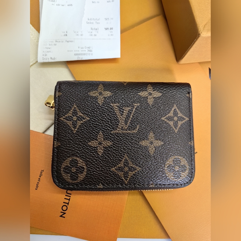 Louis Vuitton Monogram Zippy Coin Purse Wallet